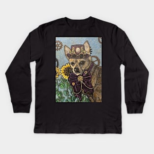 Steampunk Lu Kids Long Sleeve T-Shirt